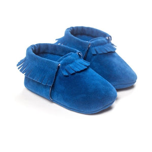 Ribbed Baby Moccasin Shoes