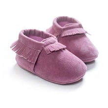 Load image into Gallery viewer, Ribbed Baby Moccasin Shoes