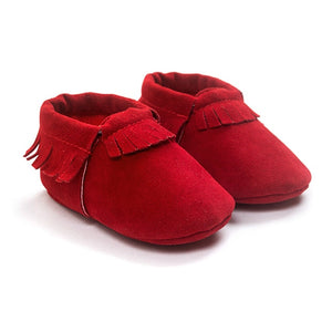 Ribbed Baby Moccasin Shoes